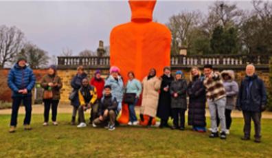 Group of refugees and asylum seekers at YSP