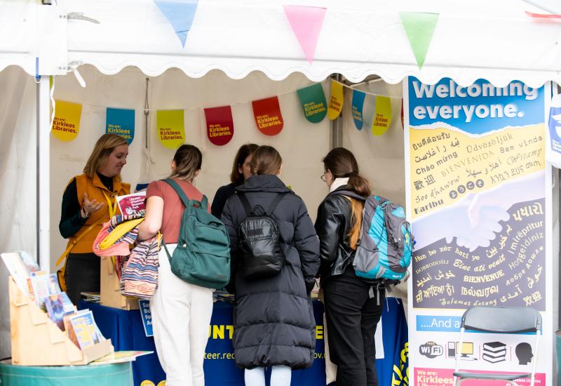 Shopping at the marketplace at the Yorkshire Integration Festival 2022