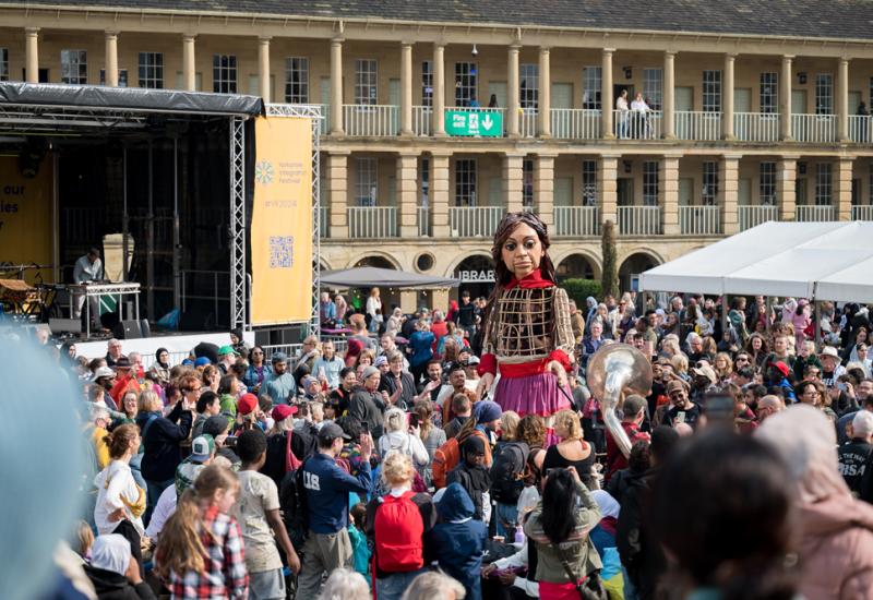 Little Amal at the Festival in Halifax