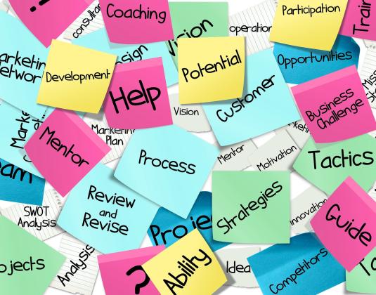 A pile of notes about employment