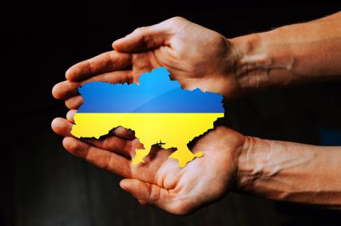 Ukraine held in hands