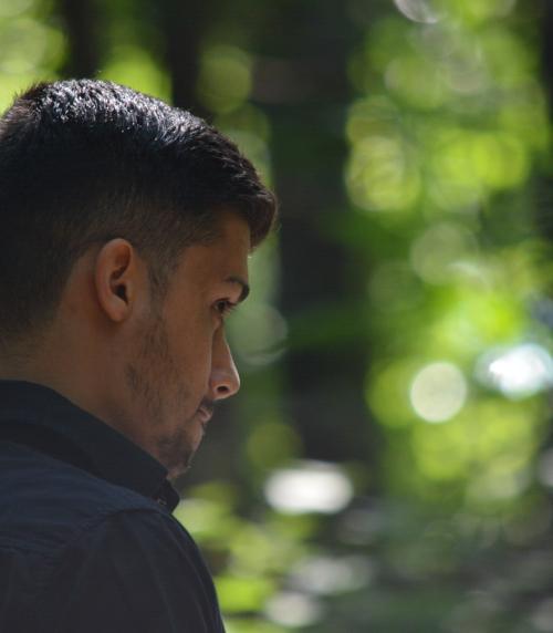 A young male refugee