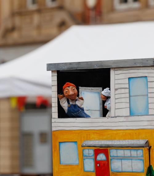 A la puppet carte at the Yorkshire Integration Festival 2023