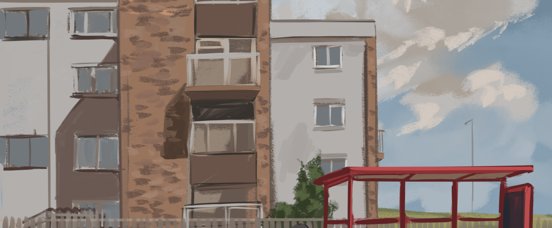 Bus stop animated